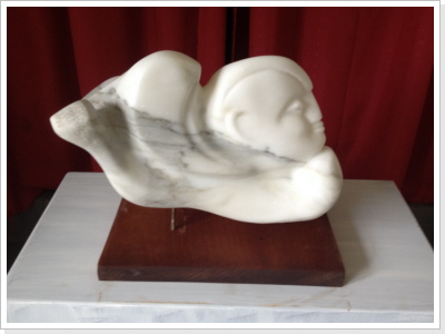 Sphinx, Carrara-Marmor